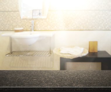 Masa üstü ve arka plan bulanıklık banyo