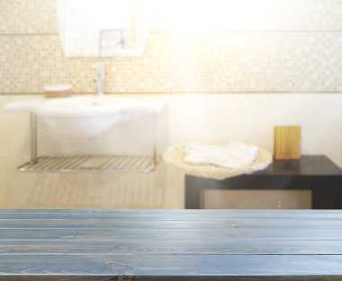 Masa üstü ve arka plan bulanıklık banyo