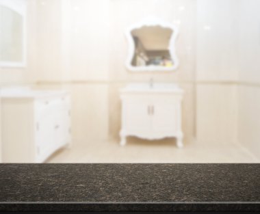 Masa üstü ve arka plan bulanıklık banyo