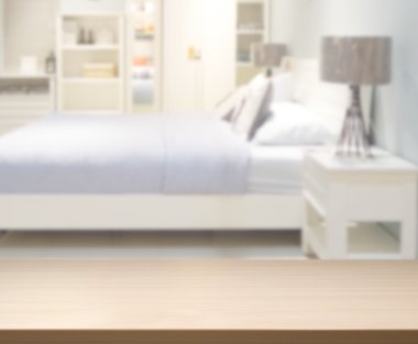 Yatak odasındaki Masa Üstü ve Görüntü Arkaplanı