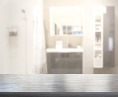 Masa üstü ve arka plan bulanıklık banyo