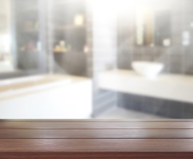 Masa üstü ve arka plan bulanıklık banyo