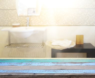 Masa üstü ve arka plan bulanıklık banyo