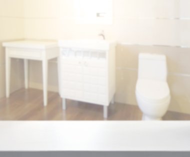Masa üstü ve arka plan bulanıklık banyo