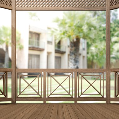 Balkon ve Teras dış arka plan bulanıklık