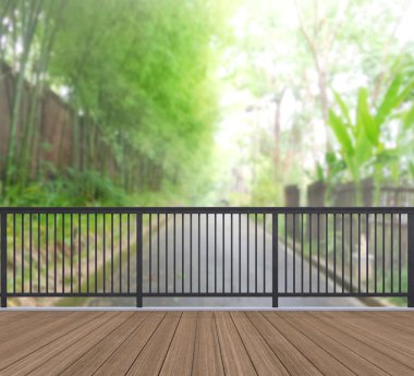 Balkon ve Teras, doğa arka plan bulanıklık