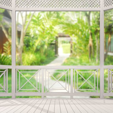 Balkon ve Teras, doğa arka plan bulanıklık