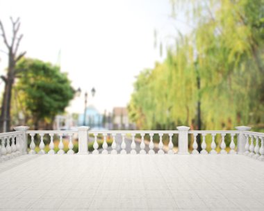 Balkon ve Teras, doğa arka plan bulanıklık