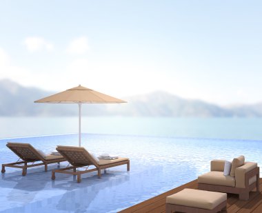 Balkon ve Teras, doğa arka plan bulanıklık