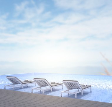 Balkon ve Teras, doğa arka plan bulanıklık