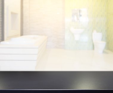 Masa üstü ve arka plan bulanıklık banyo