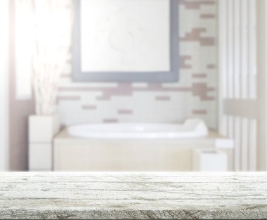 Masa üstü ve arka plan bulanıklık banyo