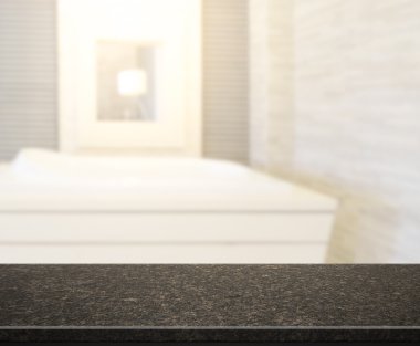 Masa üstü ve arka plan bulanıklık banyo