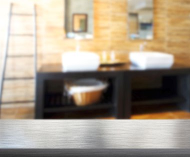 Masa üstü ve arka plan bulanıklık banyo