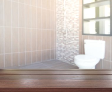 Masa üstü ve arka plan bulanıklık banyo