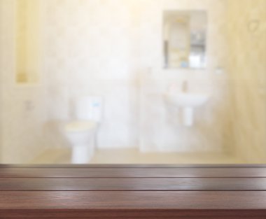 Masa üstü ve arka plan bulanıklık banyo