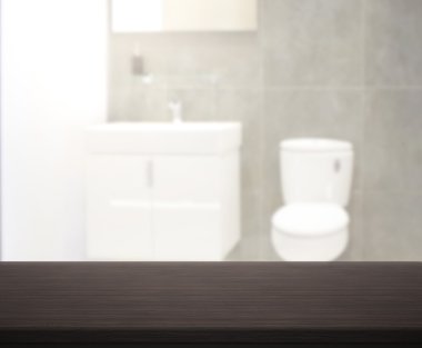 Masa üstü ve arka plan bulanıklık banyo