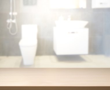Masa üstü ve arka plan bulanıklık banyo