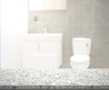 Masa üstü ve arka plan bulanıklık banyo