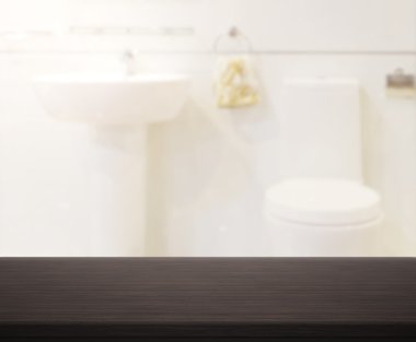 Masa üstü ve arka plan bulanıklık banyo