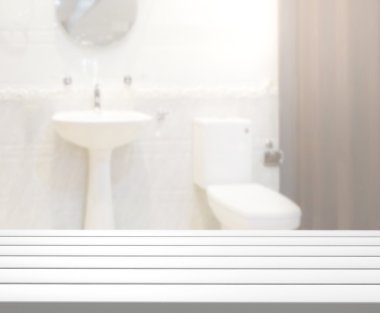 Masa üstü ve arka plan bulanıklık banyo