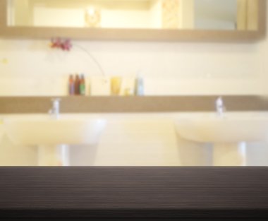 Masa üstü ve arka plan bulanıklık banyo