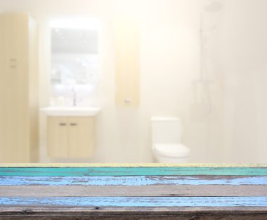 Masa üstü ve arka plan bulanıklık banyo