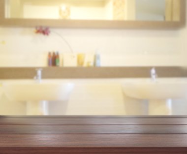 Masa üstü ve arka plan bulanıklık banyo