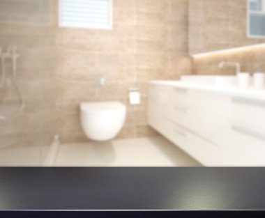 Masa üstü ve arka plan bulanıklık banyo