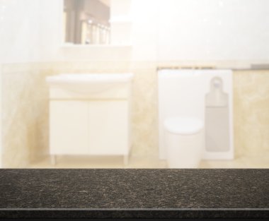 Masa üstü ve arka plan bulanıklık banyo