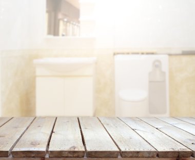 Masa üstü ve arka plan bulanıklık banyo