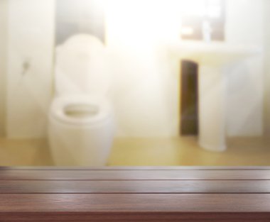 Masa üstü ve arka plan bulanıklık banyo