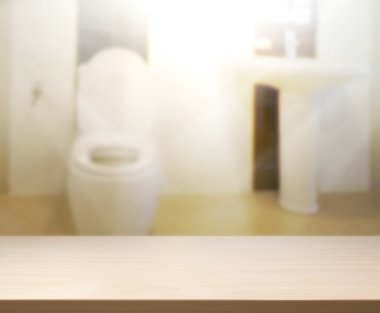 Masa üstü ve arka plan bulanıklık banyo