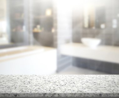 Masa üstü ve arka plan bulanıklık banyo