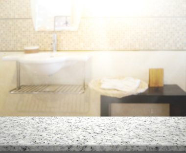 Masa üstü ve arka plan bulanıklık banyo