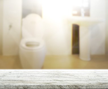 Masa üstü ve arka plan bulanıklık banyo