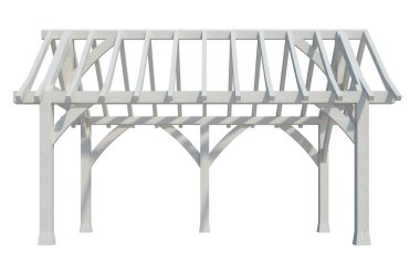 Beyaz Arkaplanda 3d Render Yapısı