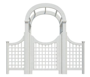 Beyaz Arkaplanda 3d Render Yapısı