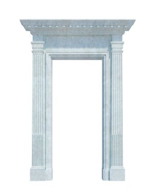 Beyaz Arkaplanda 3d Render Yapısı