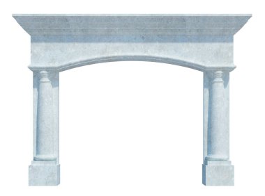 Beyaz Arkaplanda 3d Render Yapısı