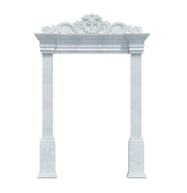 Beyaz Arkaplanda 3d Render Yapısı