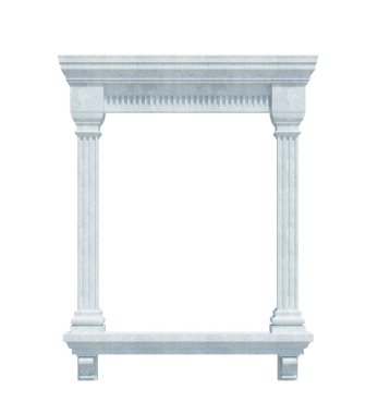 Beyaz Arkaplanda 3d Render Yapısı