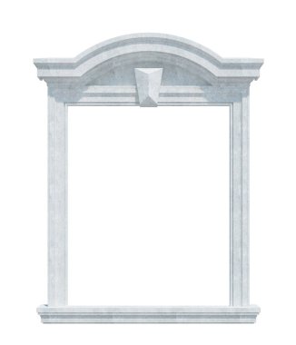 Beyaz Arkaplanda 3d Render Yapısı