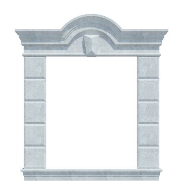 Beyaz Arkaplanda 3d Render Yapısı