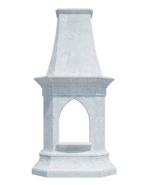 Beyaz Arkaplanda 3d Render Yapısı