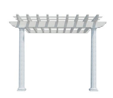 Beyaz Arkaplanda 3d Render Yapısı