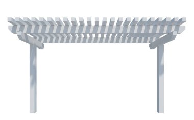 Beyaz Arkaplanda 3d Render Yapısı