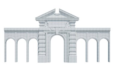 Beyaz Arkaplanda 3d Render Yapısı