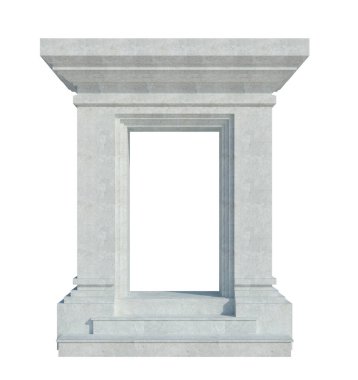 İzole edilmiş 3d Render Yapılandırması 