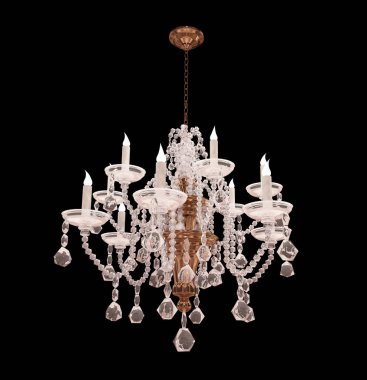 3d Render Retro avizesi siyah arkaplanda izole edildi